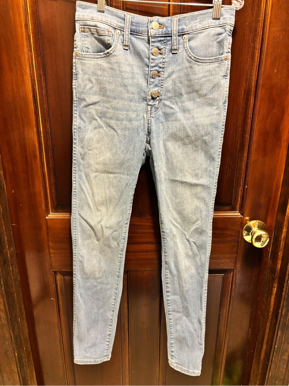 Madewell Light Wash 10# High-Rise Button-Fly Women’s Skinny Jeans